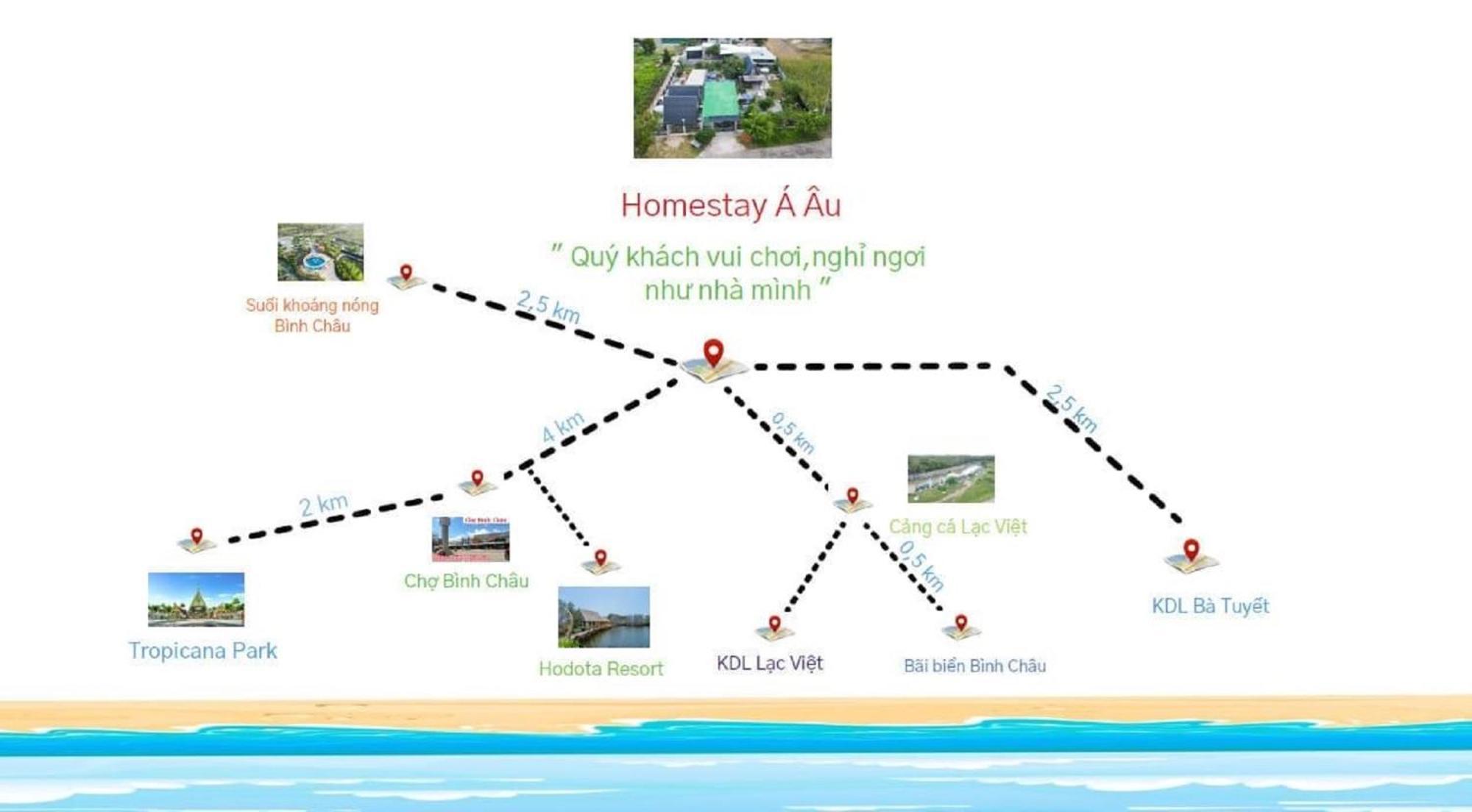 Homestay A Au Family Binh Chau Exteriér fotografie